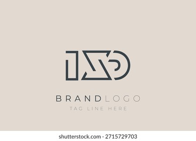 IXD abstract letter logo design. Modern Business Logo Design With Abstract Typography and Contemporary Style