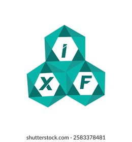 IXF creative minimalist letter logo. IXF unique vector initials alphabet letter logo design
