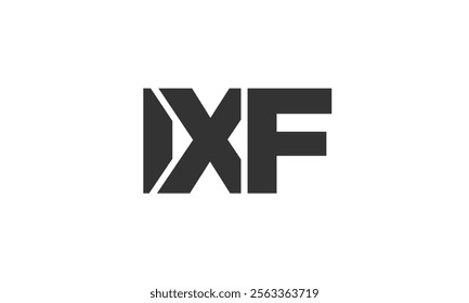 IXF logo design template with strong and modern bold text. Initial based vector logotype featuring simple and minimal typography. Trendy company identity ideal for businesses brand presence.