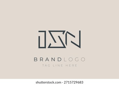Diseño de logotipo de carta abstracta IXN. Diseño moderno del logotipo del negocio con tipografía Abstractas y estilo contemporáneo