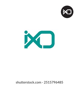 Design de Monograma de Letra de Logotipo IXO