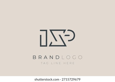 IXP abstract letter logo design. Modern Business Logo Design With Abstract Typography and Contemporary Style