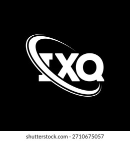 Logotipo de IXQ. Letra IXQ. IXQ diseño del logotipo de la letra. Logotipo IXQ de las iniciales enlazadas con el círculo y el logotipo del monograma en mayúsculas. Tipografía IXQ para tecnología, negocio y marca inmobiliaria.