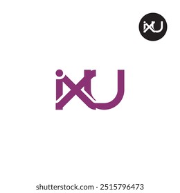 IXU Logo Letter Monogram Design