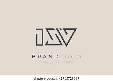 IXV abstract letter logo design. Modern Business Logo Design With Abstract Typography and Contemporary Style