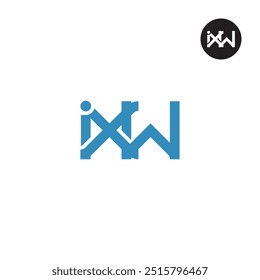 Design de Monograma de Letra de Logotipo IXW