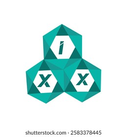 IXX creative minimalist letter logo. IXX unique vector initials alphabet letter logo design
