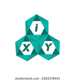 IXY creative minimalist letter logo. IXY unique vector initials alphabet letter logo design
