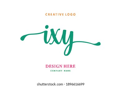IXY lettering logo is simple, easy to understand and authoritative