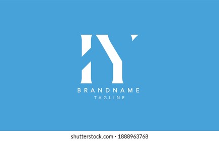 IY Alphabet initial Letter Monogram Icon Logo vector illustration