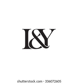 I&Y Initial logo. Ampersand monogram logo
