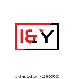 I&Y initials logo with red and black box