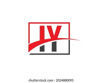 Plantilla de diseño de logotipo de carta IY
