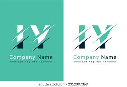 IY Letter Logo Vector Design Template Elements