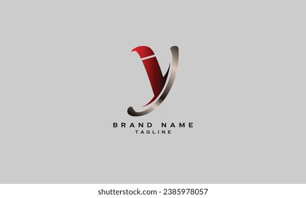 IY, YI, Abstract initial monogram letter alphabet logo design