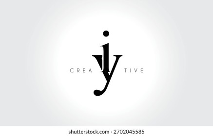 IYiy Elegant Serif Monogram Logo – Luxury Lowercase Typographic Lettermark for Modern Branding
