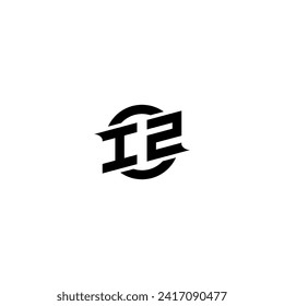 IZ initial game logo, banner design for your e-sports or streaming team