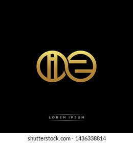 IZ initial letter linked circle capital monogram logo modern template