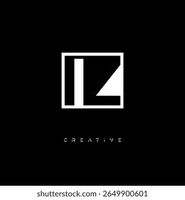 IZ Negative Space Monogram – Minimalist Black and White Letter mark Logo for Creative Branding, Fashion Identity and Modern Design Concepts
