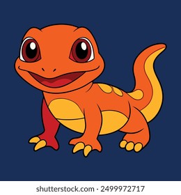 izard Vector Line Art | Reptile Clipart and Graphic Design