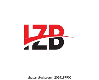 IZB Letter Initial Logo Design Vector Illustration