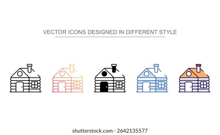 Izba icon design with white background stock illustration