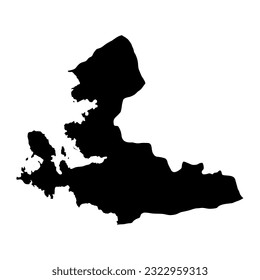 Izmir province map, administrative divisions of Turkey. Vector illustration.