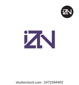 IZN Logo Letra Monograma Diseño
