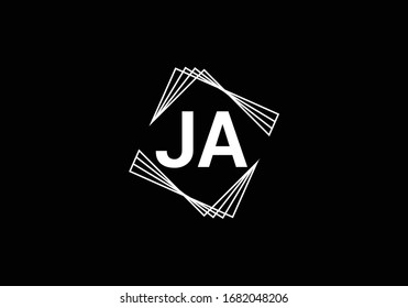 J A, JA Initial Letter Logo design vector template, Graphic Alphabet Symbol for Corporate Business Identity