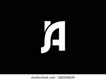 J A, JA Initial Letter Logo design vector template, Graphic Alphabet Symbol for Corporate Business Identity