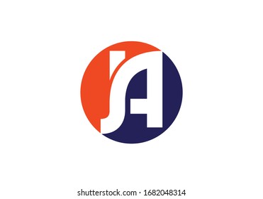 J A, JA Initial Letter Logo design vector template, Graphic Alphabet Symbol for Corporate Business Identity