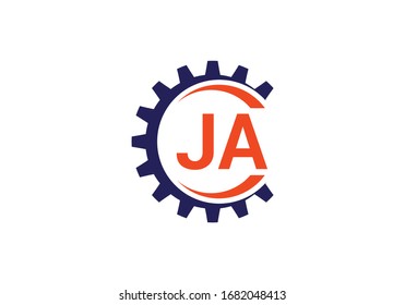 J A, JA Initial Letter Logo design vector template, Graphic Alphabet Symbol for Corporate Business Identity