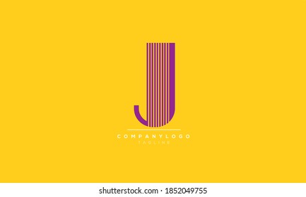 J abstrakte Initialen Monogramm Buchstaben Textalphabet Logo Design