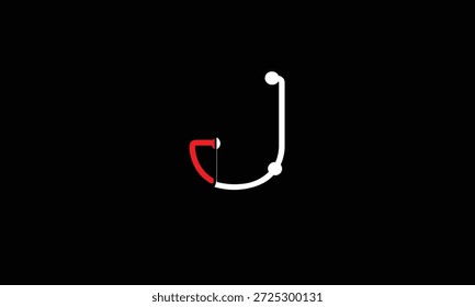 J ABSTRAKTER BUCHSTABE LOGO MONOGRAMM