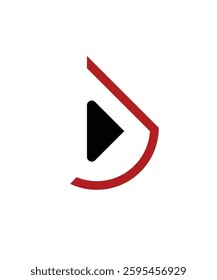 J abstract Letter shape Minimalist logo template