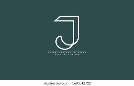 J Abstract Vector Logo Monogram Template Shutterstock