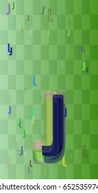 J Alphabet art texture