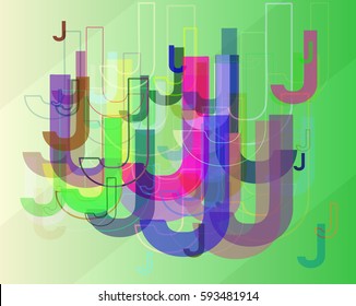 J Alphabet design idea
