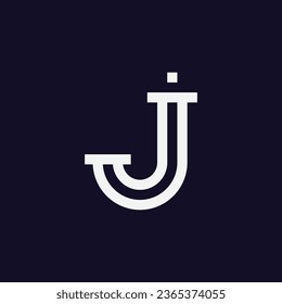 J alphabet letter vector symbol logo