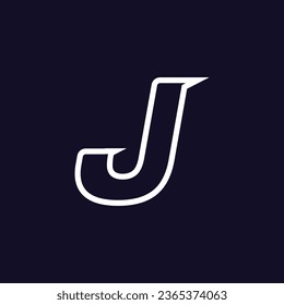 J-Alphabet-Buchstaben, Vektorsymbol