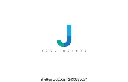 J Letras del alfabeto Iniciales Monograma logo. letra express logo Icono vectorial ilustración de diseño Plantilla.