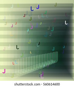 J Alphabet pattern background