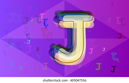 J Alphabet Template Elements Stock Vector (Royalty Free) 605047556 ...