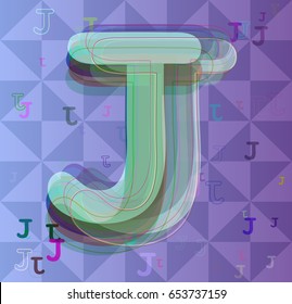 J Alphabet Template Idea Stock Vector (royalty Free) 653737159 