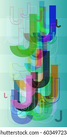 J Alphabet vector art