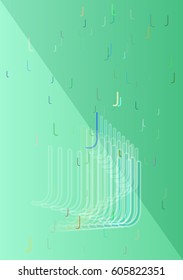 J Alphabet vector elements