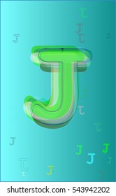 J Appearance Plan Dynamic Alphabet Stock Vector (Royalty Free ...