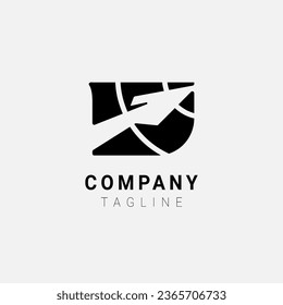 j arrow archery minimalist logo design