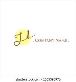 J B JB Initial handwriting or handwritten logo for identity