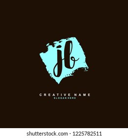 J B JB Initial logo template vector